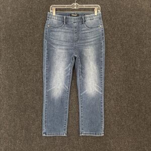 Judy Blue Capri Jeans Women's 7/28 Blue Skinny Fit Stretch Denim Pull On JB78111